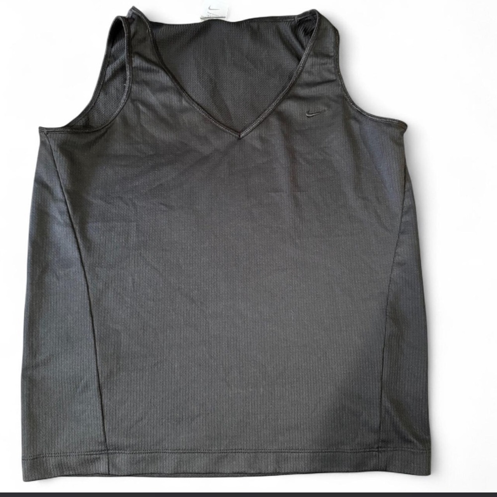 Nike Black V-Neck Athletic Tank Top
